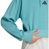 imageadidas mens Essentials Feelcozy Fleece HoodiePowder TealBlack