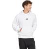 imageadidas mens Essentials Feelcozy Fleece HoodieWhiteBlack