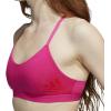 imageadidas womens All Me Light Support Training BraTeam Real MagentaVivid Red