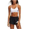 imageadidas womens All Me Light Support Training BraWhiteBlack