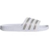 imageadidas Unisex Adult Adilette Aqua Slide SandalWhitePlatino MetWhite