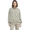imageadidas Womens All Szn Soft Lux Loose FullZip Track TopSilver Pebble