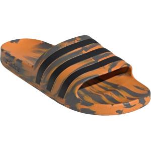 imageadidas Unisex Adult Adilette Aqua Slide SandalCharcoalCore BlackFocus Orange