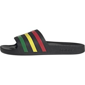 imageadidas Unisex Adult Adilette Aqua Slide SandalCore BlackGreenPure Ruby