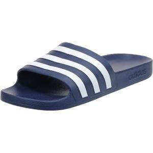 imageadidas Unisex Adult Adilette Aqua Slide SandalDark BlueWhiteDark Blue