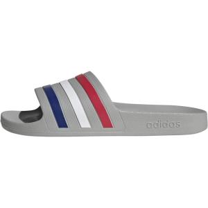 imageadidas Unisex Adult Adilette Aqua Slide SandalGreyMystery InkPure Ruby