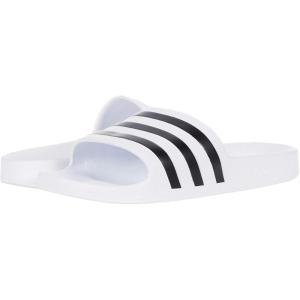 imageadidas Unisex Adult Adilette Aqua Slide SandalWhiteCore BlackWhite
