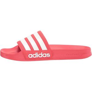 imageadidas Unisex Adult Adilette Shower Slip On SlidesVivid RedWhiteVivid Red