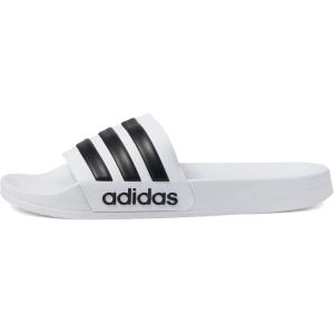 imageadidas Unisex Adult Adilette Shower Slip On SlidesWhiteCore BlackWhite