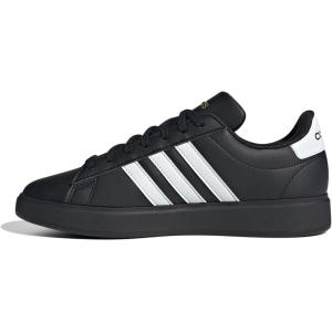 imageadidas Womens Grand Court 20 Tennis ShoeBlackWhiteGold Metallic