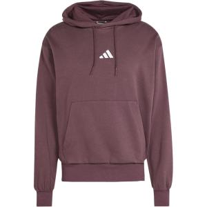 imageadidas mens Essentials Feelcozy Fleece HoodieAurora RubyWhite