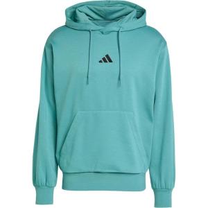 imageadidas mens Essentials Feelcozy Fleece HoodiePreloved Teal