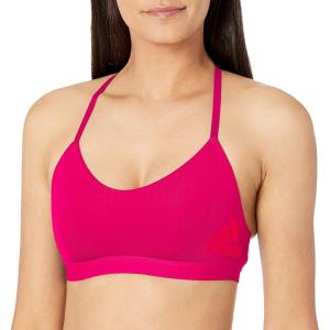 imageadidas womens All Me Light Support Training BraTeam Real MagentaVivid Red