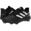 imageadidas Mens Adizero Afterburner 8 CleatsBlackTeam Power RedSilver Metallic