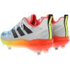 imageadidas Mens Adizero Afterburner 8 CleatsSilver MetallicCore BlackSolid Redmulticolored