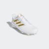 imageadidas Mens Adizero Afterburner 8 CleatsWhiteGold MetallicWhite