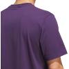 imageadidas Mens Basketball Graphic TShirtAurora PlumBlack