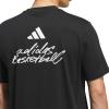 imageadidas Mens Basketball Graphic TShirtBlackWhite
