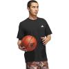 imageadidas Mens Basketball Graphic TShirtBlackWhite