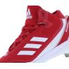 imageadidas Mens Icon 7 Mid Baseball ShoesPower RedWhiteSilver Metallicred