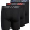 imageadidas Mens Sport Performance Mesh Boxer Brief Underwear 3Pack DISCONTINUEDBlackVivid RedCrew Blue