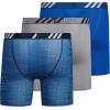 imageadidas Mens Sport Performance Mesh Boxer Brief Underwear 3Pack DISCONTINUEDIllum Team Royal BlueTeam Royal BlueGrey
