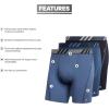 imageadidas Mens Sport Performance Mesh Boxer Brief Underwear 3Pack DISCONTINUEDLegend InkBlue