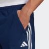 imageadidas Mens Train Essentials Piqu 3Stripes Training ShortsDark BlueWhiteDark Blue