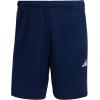 imageadidas Mens Train Essentials Piqu 3Stripes Training ShortsDark BlueWhiteDark Blue