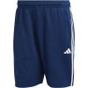 imageadidas Mens Train Essentials Piqu 3Stripes Training ShortsDkblueWhite