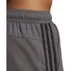 imageadidas Mens Train Essentials Piqu 3Stripes Training ShortsGrey FiveBlack