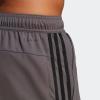 imageadidas Mens Train Essentials Piqu 3Stripes Training ShortsGreyBlack
