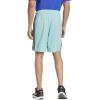 imageadidas Mens Train Essentials Piqu 3Stripes Training ShortsMint ToneBlack