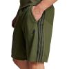imageadidas Mens Train Essentials Piqu 3Stripes Training ShortsNight CargoBlack