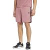 imageadidas Mens Train Essentials Piqu 3Stripes Training ShortsPreloved CrimsonBlack