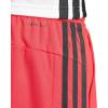 imageadidas Mens Train Essentials Piqu 3Stripes Training ShortsPure RubyBlack