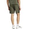 imageadidas Mens Train Essentials Piqu 3Stripes Training ShortsShadow OliveBlack