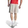 imageadidas Mens Train Essentials Piqu 3Stripes Training ShortsWonder AluminaBlack