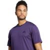 imageadidas Mens Train Essentials TShirtAurora PlumBlack