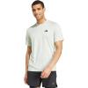 imageadidas Mens Train Essentials TShirtLinen GreenBlack