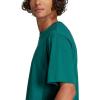 imageadidas Originals Mens Essentials Linear Single Jersey TShirtCollegiate GreenBlack