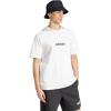imageadidas Originals Mens Essentials Linear Single Jersey TShirtWhiteBlack