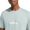 imageadidas Originals Mens Essentials Linear Single Jersey TShirtWonder SageWhite