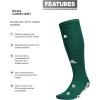 imageadidas Unisex Utility All Sport Compression Socks Sports Socks for Men Women Youth Boys and Girls NCAA Compliant 1PackTeam Dark GreenWhite2