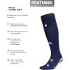 imageadidas Unisex Utility All Sport Compression Socks Sports Socks for Men Women Youth Boys and Girls NCAA Compliant 1PackTeam Navy BlueWhite2
