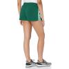 imageadidas Womens 3Stripes Woven Shorts LegendCollegiate GreenWhite