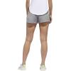 imageadidas Womens 3Stripes Woven Shorts LegendMedium Grey HeatherBlack