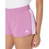 imageadidas Womens 3Stripes Woven Shorts LegendPulse LilacWhite