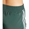 imageadidas Womens 3Stripes Woven Shorts LegendShadow GreenWhite