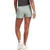 imageadidas Womens 3Stripes Woven Shorts LegendSilver GreenWhite